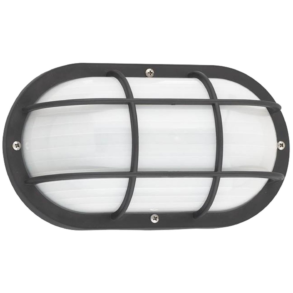 Generation Lighting 89806-12 Seagull 89806-12 Contemporary Modern One Light Outdoor Wall Lantern from Bayside Collection in Black Finish, 60 Total Watts, 5 Inch Height