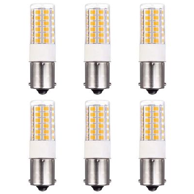 Makergroup BA15s Single Contact Bayonet LED 12V S8 1141 1156 LED Light Bulb 3W 2700K-3000K for Outdoor Landscape Lighting Path Deck Lights RV Lights Warm Color 6pcs