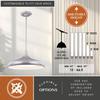 VAXCEL Bacio LED Taupe Motion Sensor Dome Pendant Light view 4