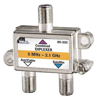 Cable Splitter, Diplexer, F-Type, 2.1 GHz