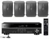 Yamaha 5.1-Channel Wireless Bluetooth 4K A/V Home Theater Receiver Natural Sound 2-Way 120 watts 2-Way Indoor/Outdoor Weatherproof Speakers (Set of 4) view 1