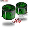 Skin Wrap Decal Set 2 Pack for Amazon Echo Dot 2 - St Patricks Clover Confetti (2nd Generation ONLY - Echo NOT Included) view 2