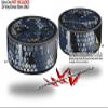 Skin Wrap Decal Set 2 Pack for Amazon Echo Dot 2 - HEX Mesh Camo 01 Blue (2nd Generation ONLY - Echo NOT Included) view 2
