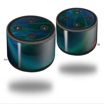 Skin Wrap Decal Set 2 Pack for Amazon Echo Dot 2 - Ping (2nd Generation ONLY - Echo NOT Included)