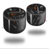 Skin Wrap Decal Set 2 Pack for Amazon Echo Dot 2 - Baja 0023 Orange Burnt (2nd Generation ONLY - Echo NOT Included) view 1
