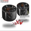 Skin Wrap Decal Set 2 Pack for Amazon Echo Dot 2 - Baja 0023 Orange Burnt (2nd Generation ONLY - Echo NOT Included) view 2
