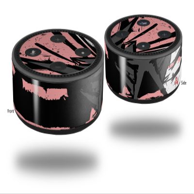 Skin Wrap Decal Set 2 Pack for Amazon Echo Dot 2 - Baja 0040 Pink (2nd Generation ONLY - Echo NOT Included)