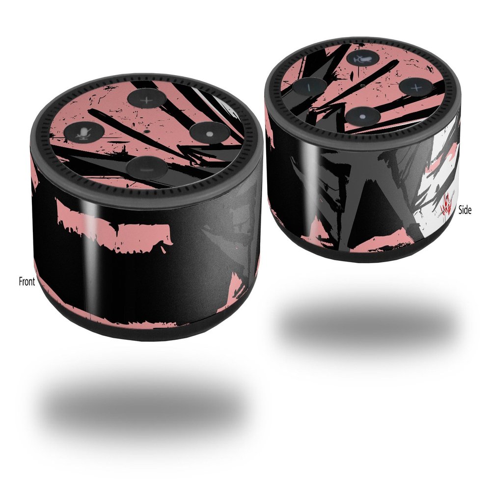 Skin Wrap Decal Set 2 Pack for Amazon Echo Dot 2 - Baja 0040 Pink (2nd Generation ONLY - Echo NOT Included)