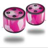 Skin Wrap Decal Set 2 Pack for Amazon Echo Dot 2 - Bokeh Squared Hot Pink (2nd Generation ONLY - Echo NOT Included) view 1