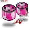 Skin Wrap Decal Set 2 Pack for Amazon Echo Dot 2 - Bokeh Squared Hot Pink (2nd Generation ONLY - Echo NOT Included) view 2