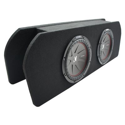 American Sound Connection - Compatible with 2015-2023 Ford Mustang Coupe Kicker CompR CWR10 Dual 10" Custom Sub Box 2 Ohm