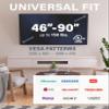 SANUS Tilting TV Wall Mount for 46" - 90 TVs or 150lbs - Premium Tilt Mount w/Universal Fit - Smooth 5.7" Extension Allows for Cable Management - Includes Hardware & Drill Template for Easy Install view 4