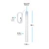 Enbrighten 16 Inch Plug In Under Cabinet Light, 384 Lumens Warm White 3000K view 3