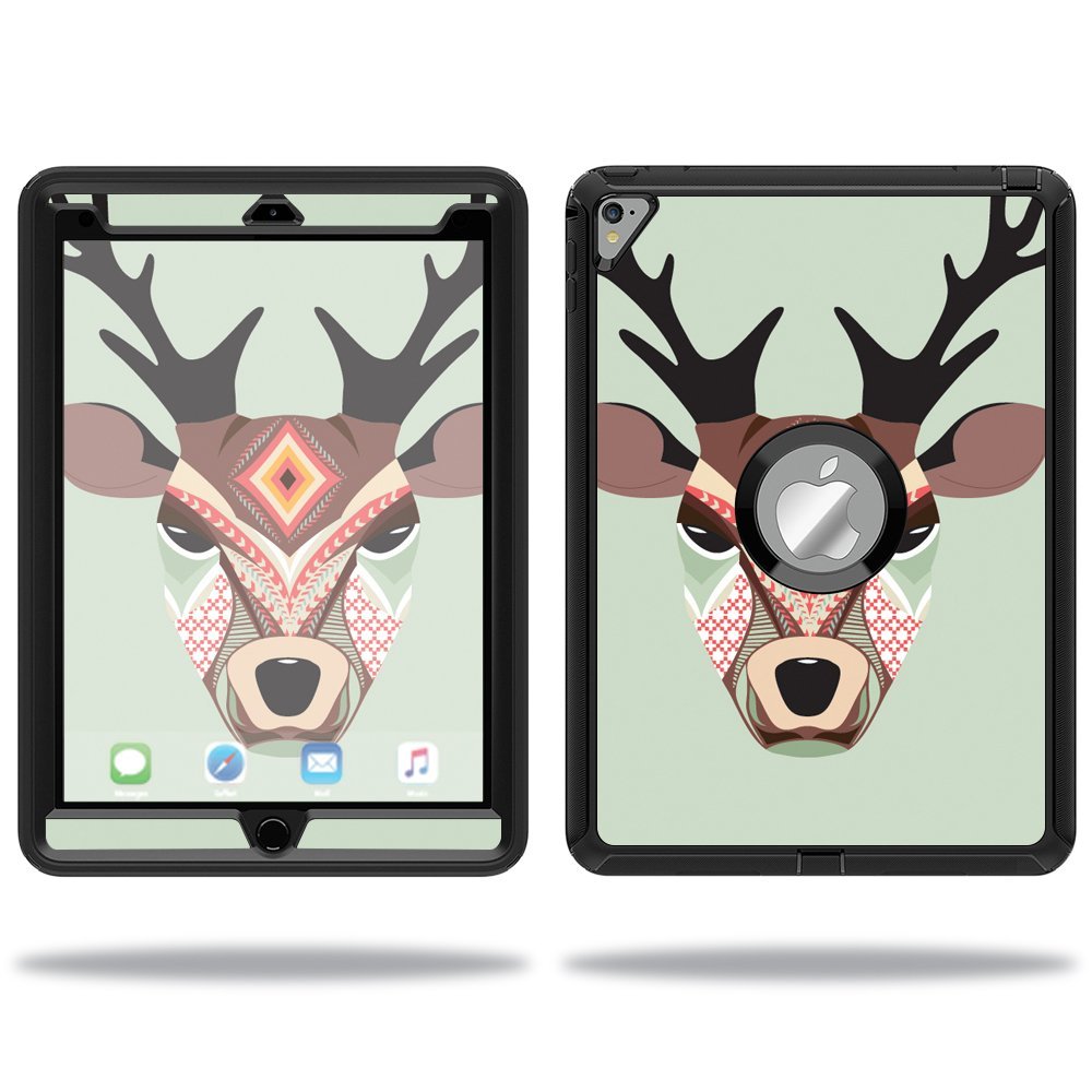MightySkins Skin Compatible with OtterBox Defender Apple iPad Pro 9.7 Case wrap Cover Sticker Skins Aztec Deer