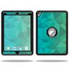 MightySkins Skin Compatible with OtterBox Defender Apple iPad Pro 9.7 Case wrap Cover Sticker Skins Blue Green Polygon view 1