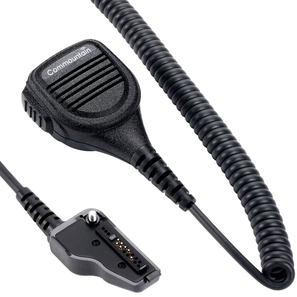 commountain Speaker Mic Compatible with Kenwood Radios NX-200 NX-210 NX-300 NX-3200 NX-3300 NX-3400 NX-410 NX-411 NX-5200 NX-5300 NX-5400 TK-2180 TK-3180 TK-5220 TK-5320 TK-290, Shoulder Microphone