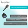 SpeechWare TBK3 3-in-1 TableMike USB Gooseneck Microphone with Exclusive Variable Long-Range Self Adjusting Input view 4