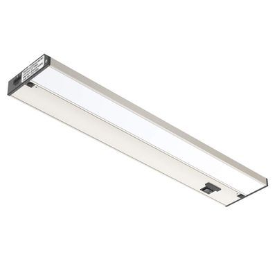 GETINLIGHT 18-Inch 3-CCT LED Under Cabinet Light, Hardwired/Plug-in, Nickel