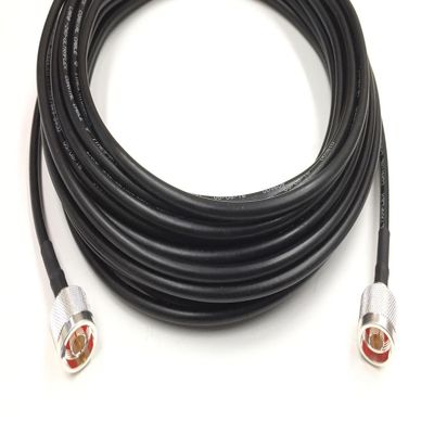 Custom Cable Connection 18 Inch N Male to N Male Times Microwave LMR 240 Ultraflex 50 Ohm Antenna Cable Assembled