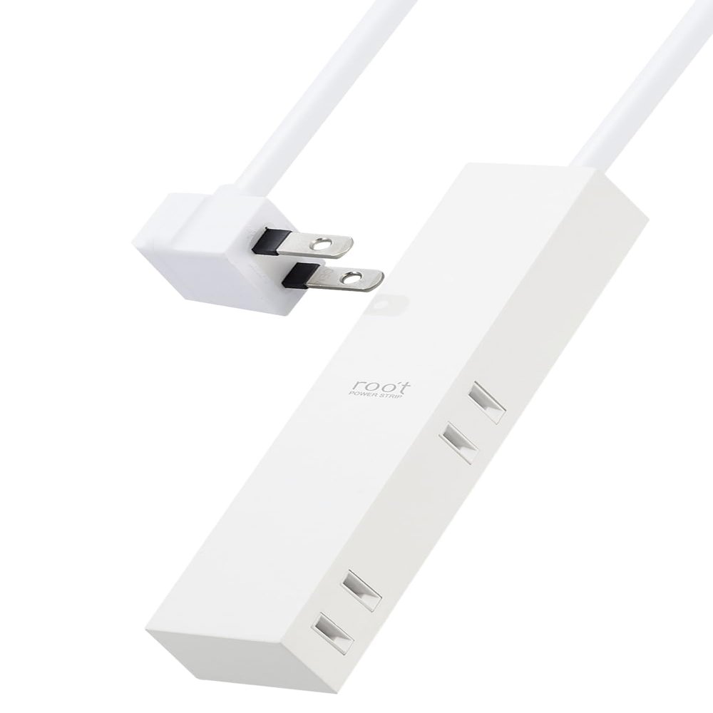 ELECOM roo't Power Strip 4 Outlet 1.5m [White] AVT-D3-2415WH (Japan Import)