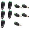 JacobsParts Male and Female DC Power Jack & Plug Screw-on Wire Connector 5.5mm x 2.1mm for 12V/24V LED Strip and Electronics (5 Pairs) view 1