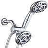 AquaDance High Pressure 3-way Twin Shower Combo Lets You Enjoy Two 4.15" 6-Setting Showers Separately or Together! Officially Independently Tested to Meet Strict US Quality & Performance Standards! view 1