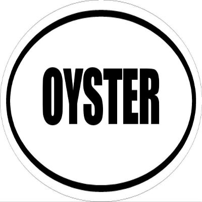 3" Printed Euro Style Oval Oyster Decal Sticker dcor Great Size for Mug Phone case Hard Hats and Helmets.
