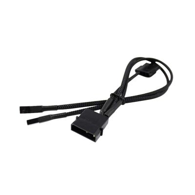 Darkside Connect G2 LED Strip Pass-Through 2-Way Power Cable - 4-Pin Power (Type 8), 30cm, Jet Black
