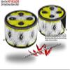 Skin Wrap Decal Set 2 Pack for Amazon Echo Dot 2 - Kearas Daisies Stripe Yellow (2nd Generation ONLY - Echo NOT Included) view 2