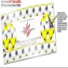 Skin Wrap Decal Set 2 Pack for Amazon Echo Dot 2 - Kearas Daisies Stripe Yellow (2nd Generation ONLY - Echo NOT Included) view 3