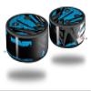 Skin Wrap Decal Set 2 Pack for Amazon Echo Dot 2 - Baja 0040 Blue Medium (2nd Generation ONLY - Echo NOT Included) view 1
