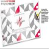 Skin Wrap Decal Set 2 Pack for Amazon Echo Dot 2 - Chevrons Gray and Raspberry (2nd Generation ONLY - Echo NOT Included) view 3