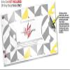 Skin Wrap Decal Set 2 Pack for Amazon Echo Dot 2 - Chevrons Gray and Yellow (2nd Generation ONLY - Echo NOT Included) view 3
