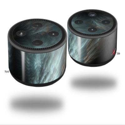 Skin Wrap Decal Set 2 Pack for Amazon Echo Dot 2 - Thunderstorm (2nd Generation ONLY - Echo NOT Included)