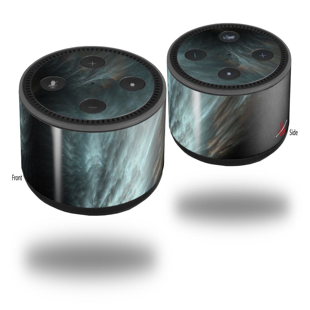 Skin Wrap Decal Set 2 Pack for Amazon Echo Dot 2 - Thunderstorm (2nd Generation ONLY - Echo NOT Included)