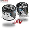 Skin Wrap Decal Set 2 Pack for Amazon Echo Dot 2 - Baja 0018 Blue Medium (2nd Generation ONLY - Echo NOT INCLUDED) view 2