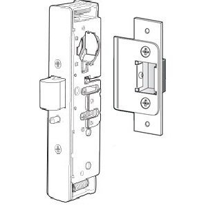 Adams Rite 4900-26-102-628 Heavy Duty Deadlatch with 31/32" Backset and Flat Faceplate. RH or LHR with a 2-5/8" Strike. 628 Clear Anodized Finish.
