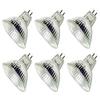 10Watt 12Volt MR16 Halogen Light Bulbs, 120 Lumens Bi Pin Wide Beam 4000Hr Life, 2700K Warm White Precision Reflector Fiber Optic Light Bulb (6 Pack) view 1