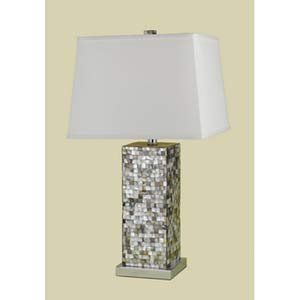 CANDICE OLSON 6665-TL(1035) - Defoe Crystal Table Lamp, 1-150W Standard Bulb, 27HX14W