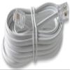 PRO SIGNAL - RJ11 Male to Male Broadband/ADSL Modem Lead, 5m White view 1