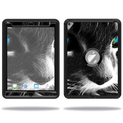 MightySkins Skin Compatible with OtterBox Defender Apple iPad Pro 9.7 Case wrap Cover Sticker Skins Cat