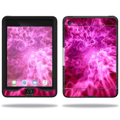 MightySkins Skin Compatible with Lifeproof Apple iPad Mini 4 Case nuud Case wrap Cover Sticker Skins Red Mystic Flames