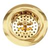 Westbrass Wing Nut Style Large Kitchen Sink Basket Strainer, 2 Pack, Polished Brass, D2135-01 view 2