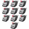 JacobsParts Male DC Barrel Power Plug Screwless Quick Wire Connector 5.5mm x 2.1mm for 12V/24V LED Strip and Electronics (10 Pack) view 2