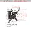 Barkan Flat/Curved Display/Monitor Compatible TV Wall Mount Swivel & Tilt 19-39 Inch / 48-99cm up to 30kg 2200 view 4