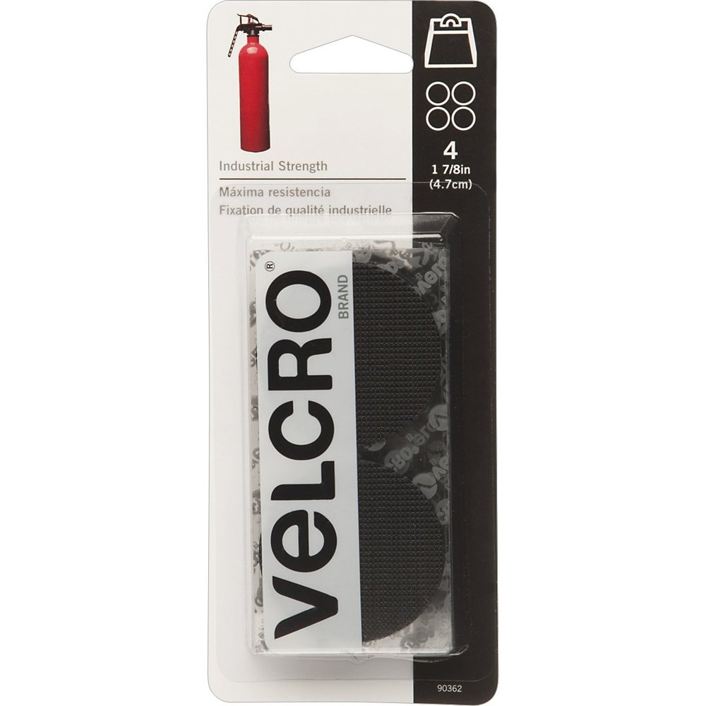 VELCRO 90362 Coin Blk 1-7/8" 4Cd