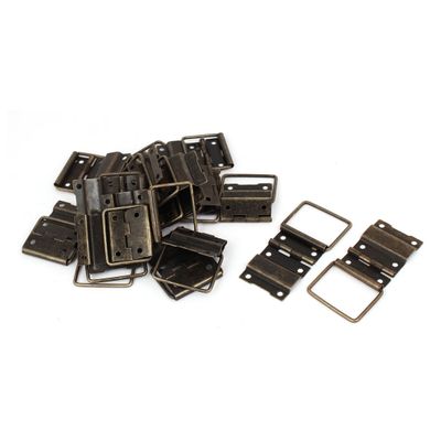 uxcell 20pcs Box Case Retro Style Positioning Support Hinges 44mmx30mm