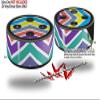 Skin Wrap Decal Set 2 Pack for Amazon Echo Dot 2 - Zig Zag Colors 04 (2nd Generation ONLY - Echo NOT Included) view 2
