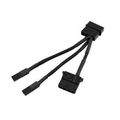 Darkside Connect Pass-Through Y-Cable | 4" | 4-Pin Molex - Type 8s (DS-0375)