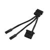 Darkside Connect Pass-Through Y-Cable | 4" | 4-Pin Molex - Type 8s (DS-0375) view 1